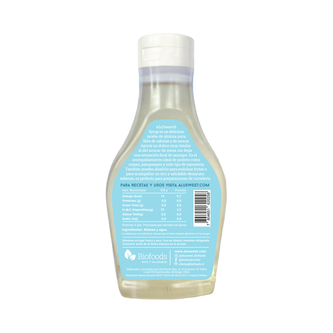 Pack AluSweet Alulosa : Polvo 500g + Gotas 360ml y + Syrup 320g