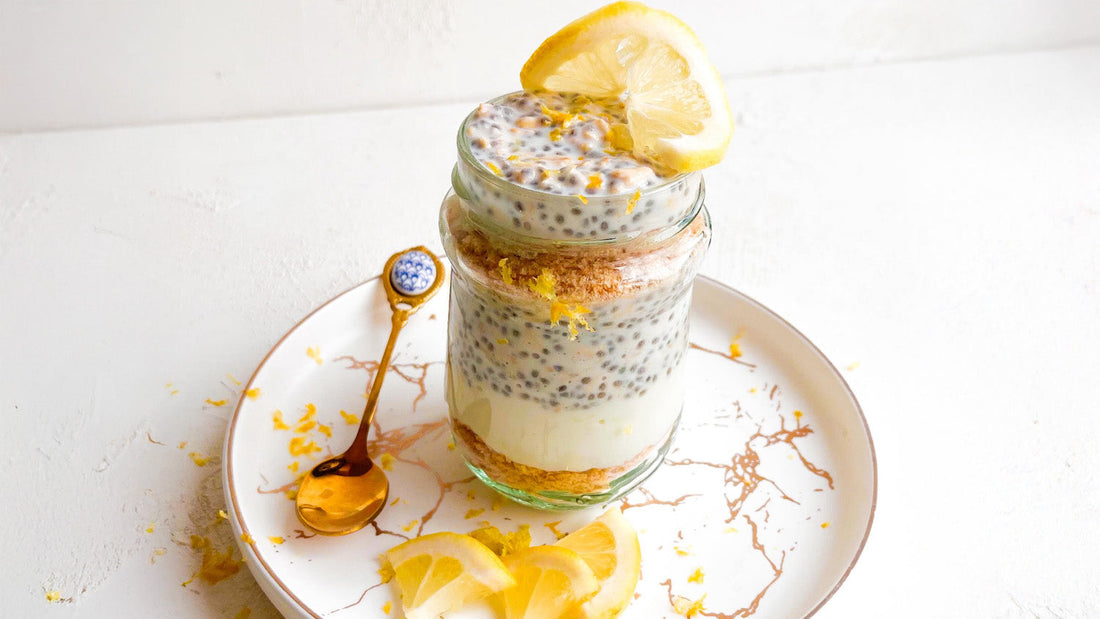 Vasitos de Avena, Yogurt y Limón