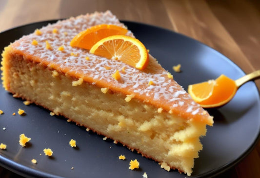 Torta de naranja y zanahoria sin azúcar con Gotas AluSweet Tagatosa — receta fácil y esponjosa