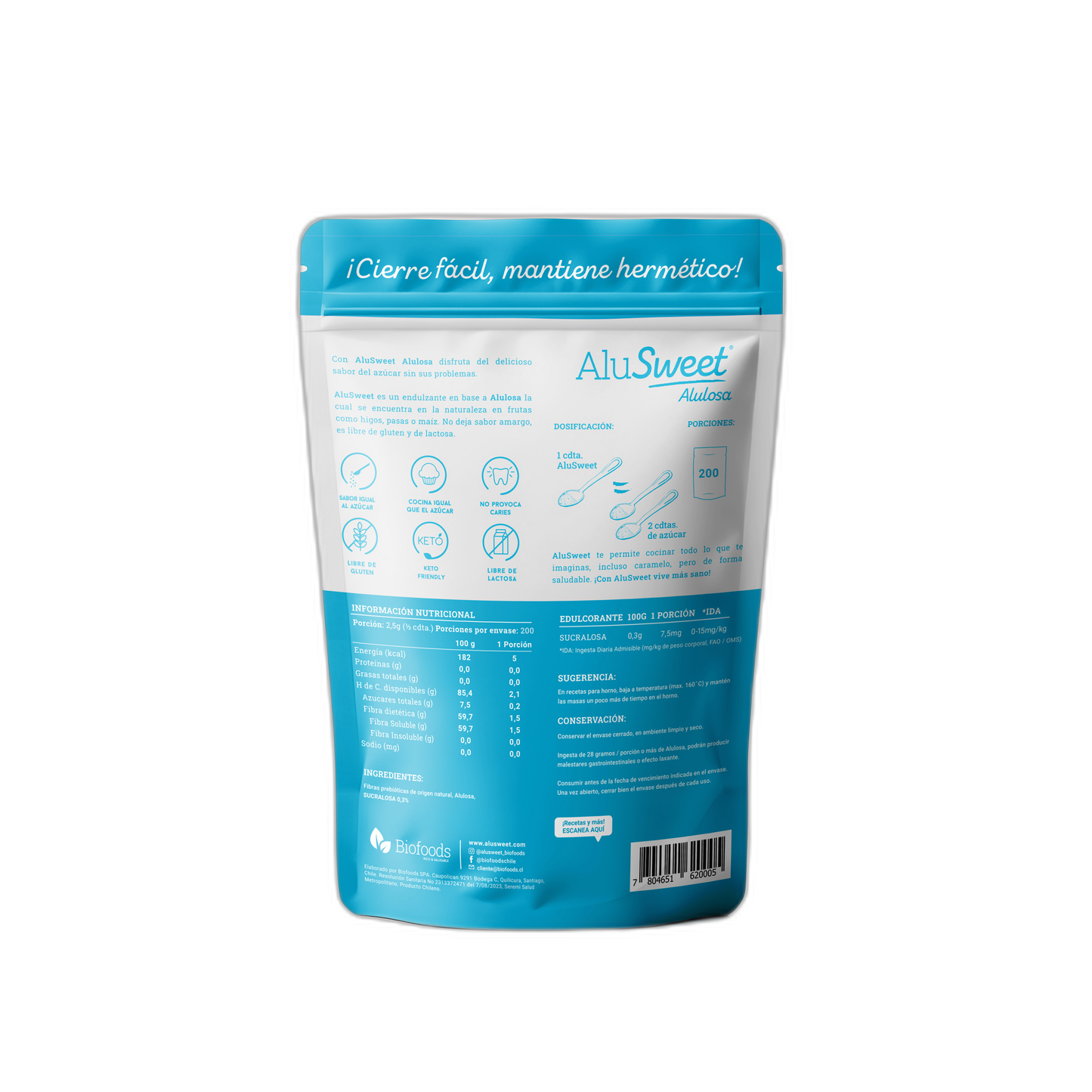 AluSweet Alulosa en Polvo 500g