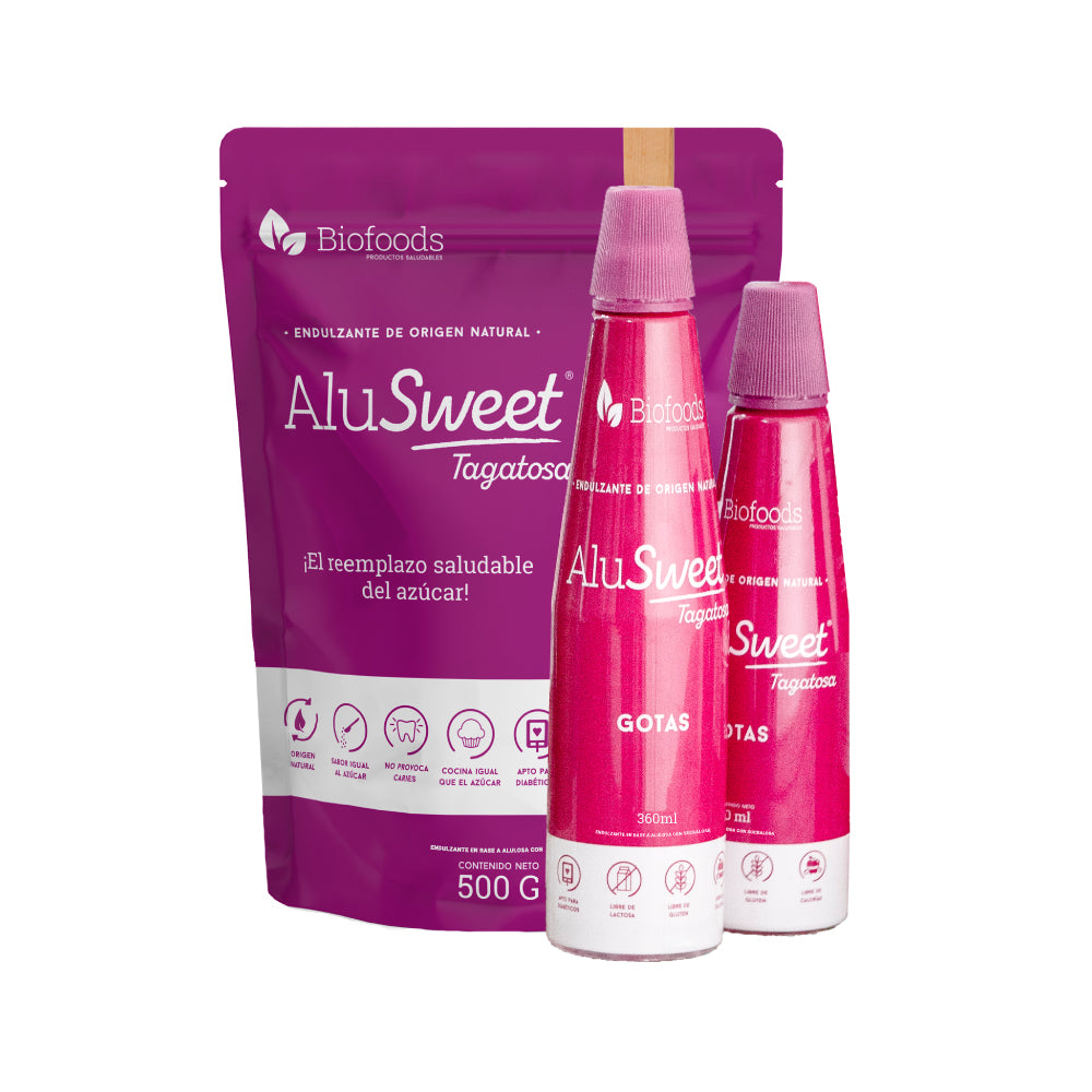 Pack AluSweet Tagatosa : Polvo 500g + Gotas 360ml y 180ml